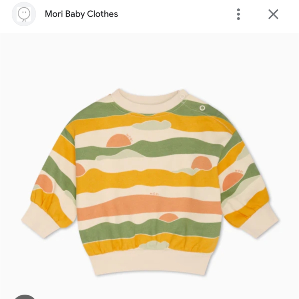 Baby Mori Sweatshirt 3-6 months